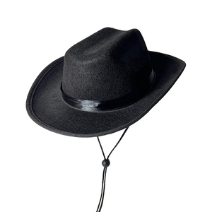 GENERSA SPORTS Chapeau de cowboy blanc 100% polyester unisexe réglable pour l'extérieur toutes saisons style décontracté 56-58CM couleurs unies - Product Image 4