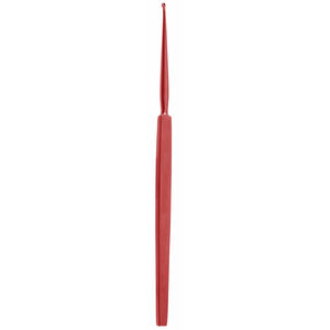 Curette dermique en forme de boucle à manche solide, outil chirurgical ORL en acier inoxydable à action manuelle - Product Image 6