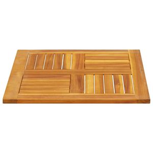 Ripiano da tavolo in legno massello 23.6 \ "x23.6 \" x0.8 \ "Design quadrato - Product Image 5
