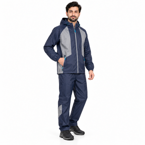Traje Impermeable de 2 Piezas para Hombre, Chaqueta con Capucha y Pantalones, Ropa de Trabajo para Motocicleta, Ropa Impermeable para Exteriores, Proveedor OEM ODM con Logotipo Personalizado B2B - Product Image 3