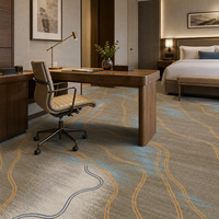 Tapis Axminster de luxe, tapis d'hôtel, tapis mural, tapis commercial pour la décoration des chambres d'hôtel 5 étoiles