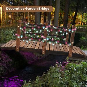 Ponte da Giardino in Legno di Abete 100% Naturale, 1,5 Metri, Facile da Montare per Cortile/Strada Ghiaiata/Fattoria - Product Image 1