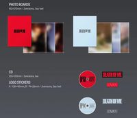 EVAN DEATH OF ME 1er mini-album [Version NATURELLE] Photobook CD, 2 photocartes, panneaux photo, autocollant logo, affiche pliée, musique K-Pop