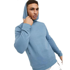Sweat à capuche sans cordon de haute couture, coupe ajustée pour hommes, impression personnalisée, poches latérales, sweat à capuche en molleton de qualité - Product Image 4
