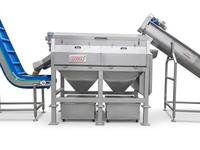 Machine à peler les légumes industrielle automatique à abrasion continue en acier inoxydable, haute capacité, pour l'alimentation
