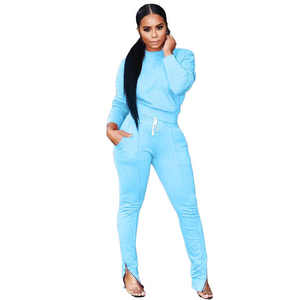 Conjuntos Deportivos Color Block para Mujer, Conjuntos Holgados con Logotipo Personalizado, Chándal para Mujer - Product Image 4