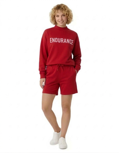 Conjunto de Top de Cuello Alto y Pantalones Cortos para Mujer, Diseñado para Aumentar la Confianza Diaria Mediante un Atuendo Cómodo y Elegante - Product Image 1