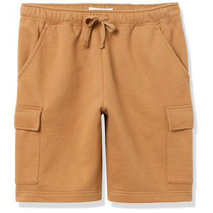 Shorts de sport décontractés pour hommes, personnalisés, de haute qualité, en polyester doux, à motif uni, pour l'été, séchage rapide, respirants - Product Image 1