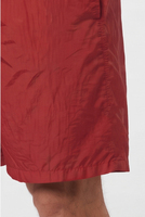 Shorts coupe-vent amples pour hommes, décontractés, 100 % nylon polyester, taille mi-élastique, longueur genou, poches avant et arrière