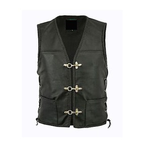 Chaleco de Cuero para Hombre, Personalizable, Cómodo y Moderno, Perfecto para Uso Diario, Transpirable, en Venta - Product Image 4