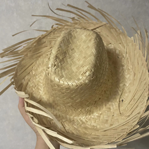 Sombrero en paille tressée écologique à large bord, circonférence de tête 60-62 cm, idéal pour le cyclisme décontracté, la plage, les activités de plein air, les voyages et les stations balnéaires en été - Product Image 1