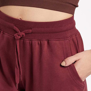 New Arrival High Quality Comfortable Women's Mid-Waist Eco-Friendly Quick Dry <b>Drawstring</b> Closure Streetwear Cotton <b>Trousers</b> - Product Image 6