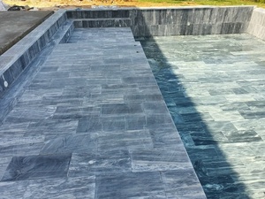 Baldosa de Travertino Blanco Cristalino Natural de Vietnam, Pulido Antideslizante, 12x12, Piedra Moderna para Pavimentación de Piscinas, Patios y Jardines Exteriores - Product Image 6