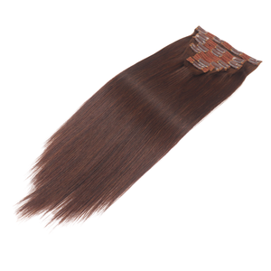 Extensiones de cabello humano crudo vietnamita Super Premium 100%, suave, sedoso, sin enredos, con Clip de color, proveedor favorito - Product Image 1