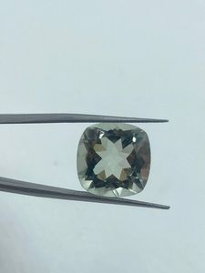 Pierre précieuse en améthyste verte naturelle de qualité supérieure, pierre brute, 21,20 carats, 14 mm, taille coussin, couleur verte, pour la fabrication de bijoux - Product Image 4