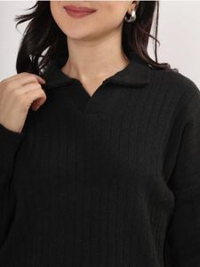 Conjunto de suéter y pantalón de invierno de moda premium para el día a día, estilo de diseñador, conjunto de suéter acanalado a precio de mayoreo por exportador - Product Image 3