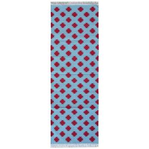 Alfombra de algodón de perfil bajo para yoga, meditación, cocina, pasillo o estudio 034, alfombras y juegos - Product Image 1