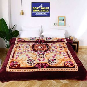 Luxury Polyester Mink Throw Blanket 4.5 KG <b>Super</b> <b>Soft</b> Warm Winter Double Bed Cover Traditional Style for Home and Hotel Use - Product Image 4