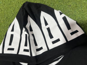 Sudadera con capucha unisex de algodón French Terry de alta calidad, bordado extragrande con efecto desgastado, logotipo personalizado, teñido liso. - Product Image 3