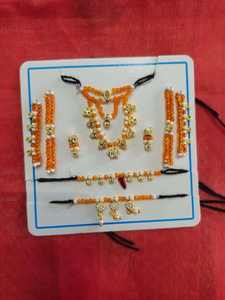 Ensemble de bijoux plaqués or Radha Krishna fabriqués en Inde pour femmes, disponible à un prix compétitif - Product Image 4