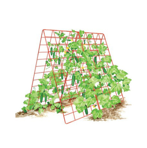 Treillis de jardin en fer rectangulaire en forme de A, galvanisé, antirouille, support pour plantes, clôture - Product Image 2