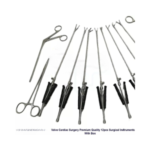 Basic Stainless Steel Reusable XS Valve Cardiac Surgery <b>Instrument</b> Set New Complete Kit Aluminum Storage Box Tegra Surgical - Product Image 2