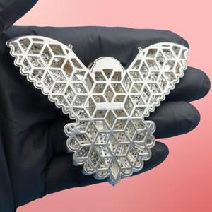 จี้นกฮูกแบบกำหนดเองประดับเพชรโมอิสซาไนต์ เงินแท้ 925 ชุบทองสองสี สไตล์ฮิปฮอป - Product Image 5