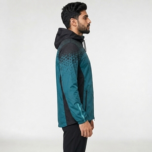 Veste coupe-vent décontractée pour homme, respirante, résistante au vent, hydrofuge, streetwear, OEM, veste légère en polyester - Product Image 3