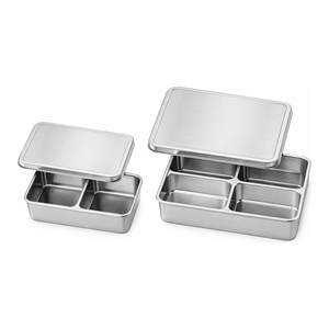 Juego de Bandejas Combinadas de Acero Inoxidable 304 con Tapa y 2, 4 o 6 Bandejas Interiores para Almacenamiento en Laboratorio - Product Image 2