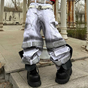 Pantalon Cargo Homme Décontracté Streetwear Haute Qualité Coton Durable Lavé avec Fermeture Éclair Style Toile – Meilleure Vente - Product Image 6