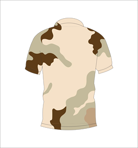 Camiseta Polo de Camuflaje Sand Storm de Manga Corta para Uso Táctico y Casual al Aire Libre - Product Image 4