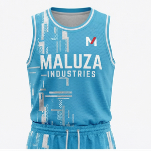 <b>Elite</b> digital camo basketball jersey shorts uniform breathable mesh team kit custom sports apparel MALUZA INDUSTRIES - Product Image 1