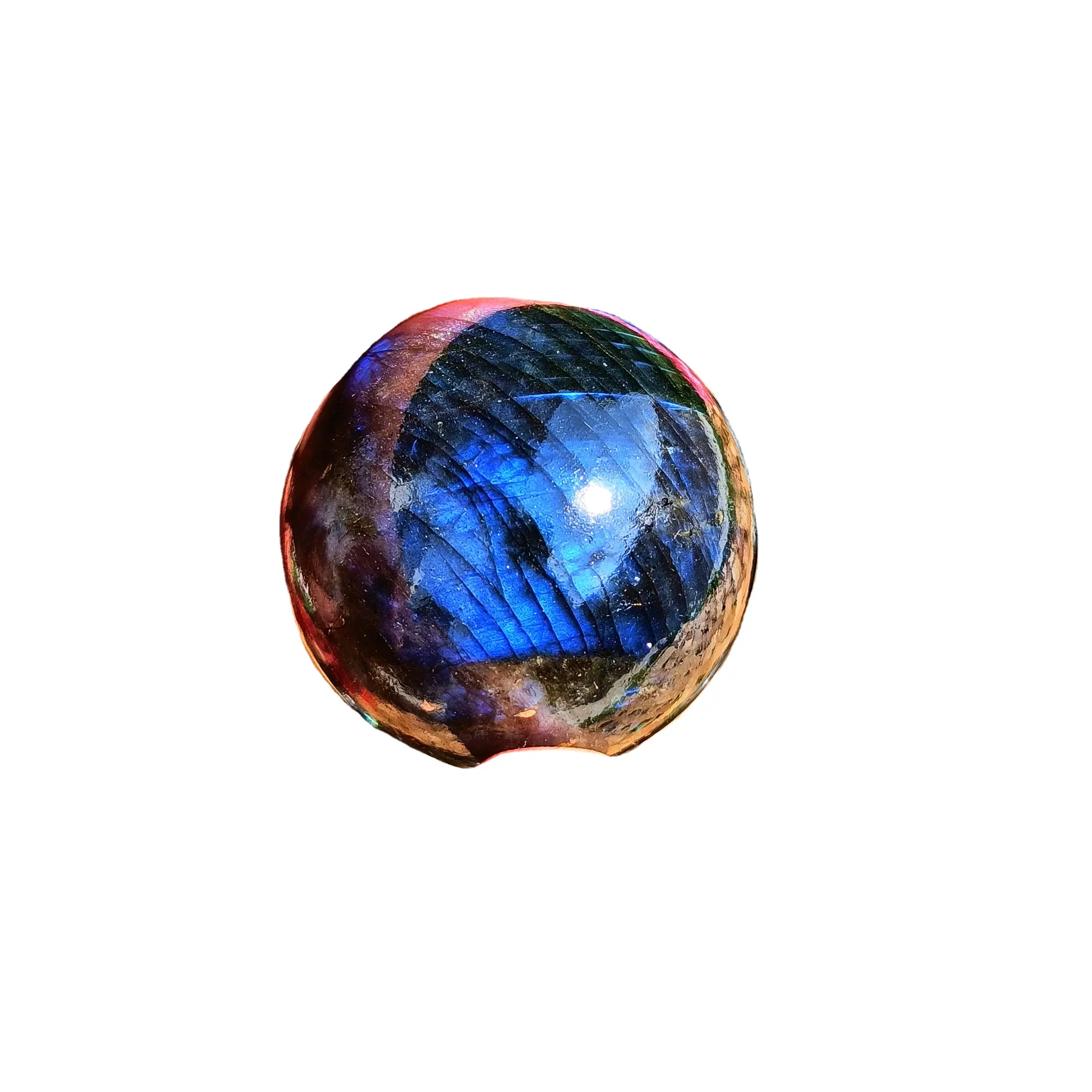 Commercio all'ingrosso naturale guarigione quarzo Labradorite cristalli palline gemma sfera artigianato ufficio decorazioni per la casa regalo di natale pietra Chakra