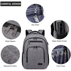 New Design Custom Logo Smooth Zipper Comfortable Multi Pocket <b>Large</b> Capacity Lightweight Best Seller Breathable <b>School</b> Back Pack - Product Image 5