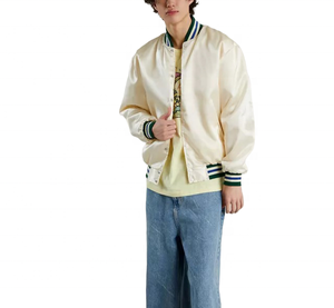 Chaqueta de Béisbol de Satén para Hombre, Personalizada con Logotipo, Bordado de Alta Calidad, Estilo Moderno, Transpirable, para Invierno - Product Image 4
