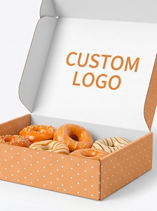 Caja de Cartón Rígido Personalizable con Diseño de Donut, Impresión a Cuatro Colores, Reciclable para Envasado de Alimentos, Forma Rectangular - Product Image 2