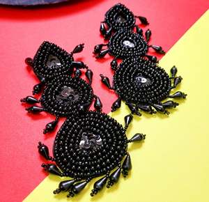 Pendientes Bordados a Mano, Pendientes Personalizados con Cuentas Múltiples, Joyería Festiva para Mujer al Mejor Precio, Pendientes con Cuentas - Product Image 3