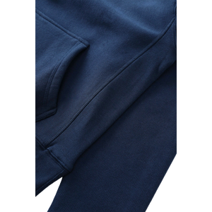 Sudadera con Capucha Premium de Alta Calidad para Hombre, Color Azul Marino, Talla Grande, 500 g/m², Felpa de Algodón, con Logotipo Personalizado - Product Image 4