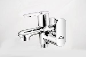 Premium Two Way Bibcock Chrome Plated Brass Dual Outlet Wall Mounted Water <b>Tap</b> Bathroom Garden Utility Use - Product Image 3