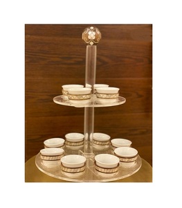 ที่วางแก้ว 2 ชั้น ทำจากไม้และอะคริลิก คุณภาพสูงสุด สำหรับผู้ค้าส่ง - Product Image 6