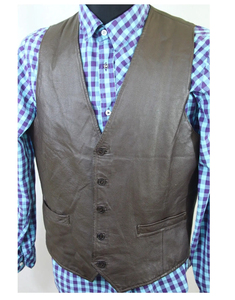 Chaleco de Cuero de Diseño Clásico y Elegante de Alta Calidad al por Mayor para Hombre, Chaleco de Cuero Genuino de la Mejor Calidad - Product Image 1