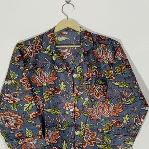 Conjunto de Pijama de Algodón con Estampado Floral de Estilo Étnico Moderno, Ropa de Dormir y de Estar para Mujer, Regalo - Product Image 6