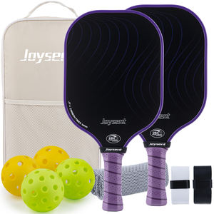 Ensemble de pagaies de Pickleball Joysent approuvées par USAPA T300 en fibre de carbone 2 raquettes légères 4 balles 1 sac de transport avec noyau en nid d'abeille - Product Image 1
