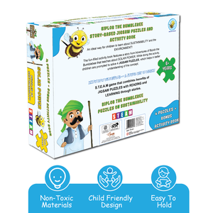 Ensemble de puzzles solaires personnalisés avec 4 puzzles et 1 livre d'activités (200 pièces) - Product Image 3