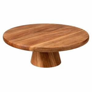 Soporte decorativo para pasteles de madera de tres niveles, bandeja redonda para servir postres - Product Image 2