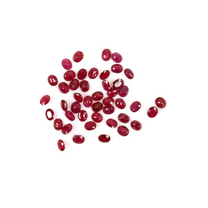 Rubis naturels de Birmanie, ovales calibrés 4x5mm, pierres précieuses facettées naturelles, prêtes à l'emploi pour la création de bijoux - Product Image 4