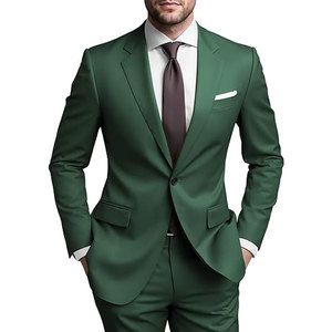 Costume formel professionnel pour homme, ensemble deux pièces, tissu léger et respirant pour un port confortable toute la journée - Product Image 1