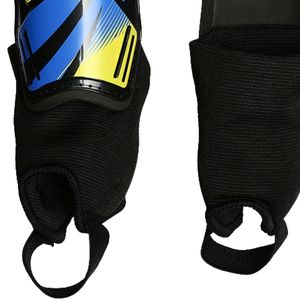 VETEAM Soccer Shin Guards Black Blue Yellow Lightweight <b>Plastic</b> Shell <b>Hook</b> And Loop Closure For Adults All Seasons - Product Image 5