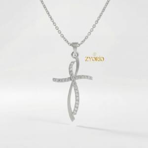 Collar de Cadena con Eslabones de Oro y Diamantes con Símbolo de Eternidad Radiante para Mujer, Regalo de Lujo para Compromiso, Boda, Fiesta, Estilo Chic - Product Image 4