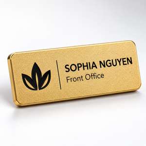 Placa de Identificación Personalizada de Metal para Personal, Insignia con Logotipo para Uniforme Corporativo, Proveedor OEM - Product Image 2